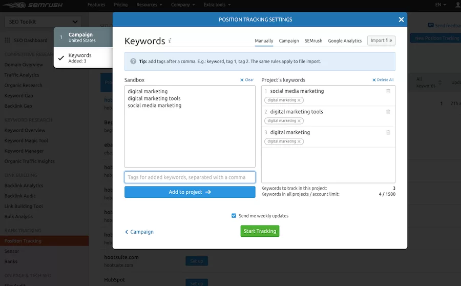 Add Keywords Add-Keywords